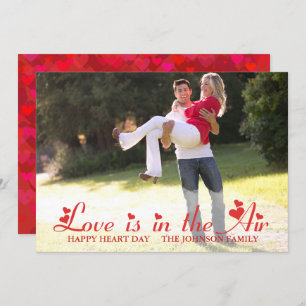 Red Heart Valentine Carte photo