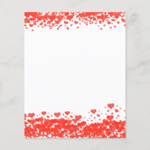 Red Heart Valentine's Day Scrapbook Papier