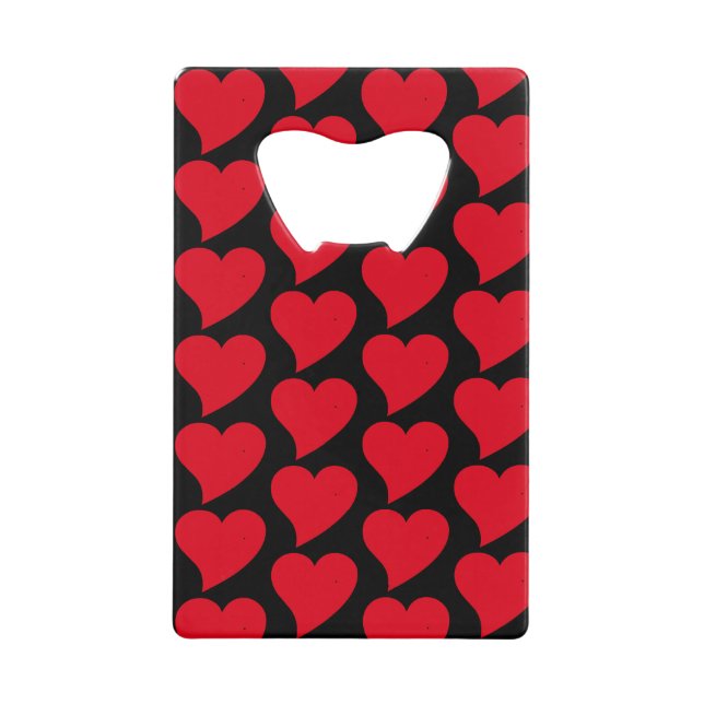 Red Hearts Black Arrière - plan Personnalisé Perso (Devant)