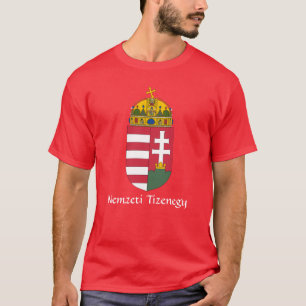 RED Hungary Armoiries Nemzeti Tizenegy T-Shirt