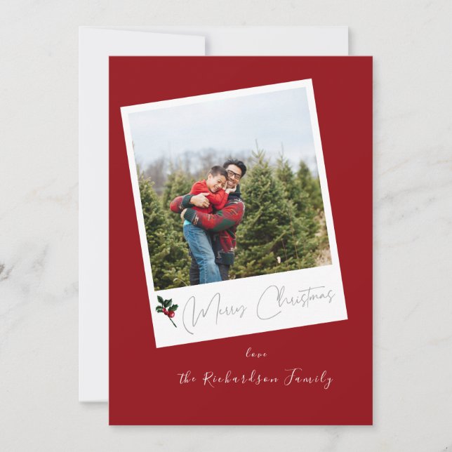 Red Instant Photo Joyeux Noël (Devant)