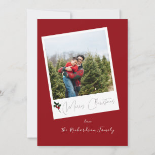 Red Instant Photo Joyeux Noël