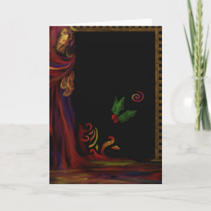 Red Lady - Carte de voeux vierge
