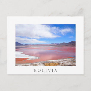 Red Lagoon, Laguna Colorada Bolivie carte postale