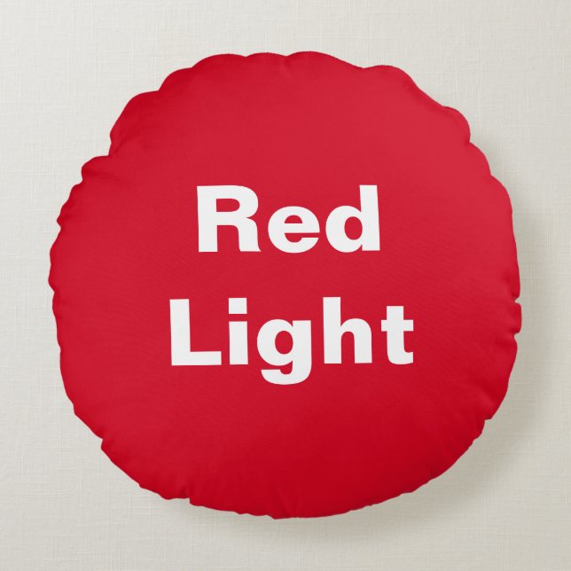 Red Light Green Light Enfants Jeu Coussin rond (Devant)