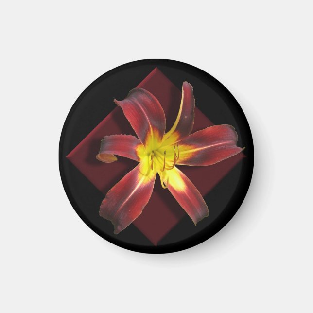 Red Lily Magnet (Devant)