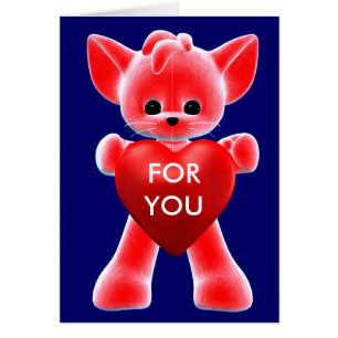 Red Little Fox avec coeur