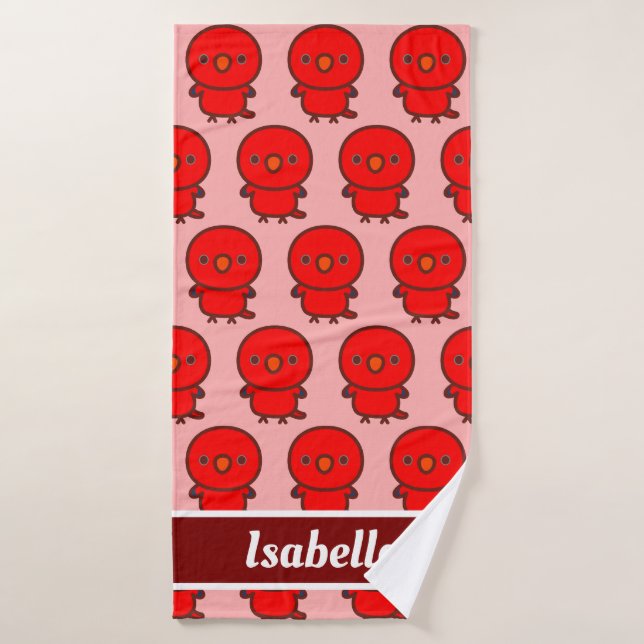 Red Lory (Serviette de bain)