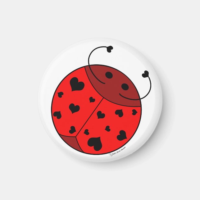 Red Love Bug- Magnet (Devant)