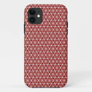 Red Magic Star Hexagon Motif iPhone 5 Coque