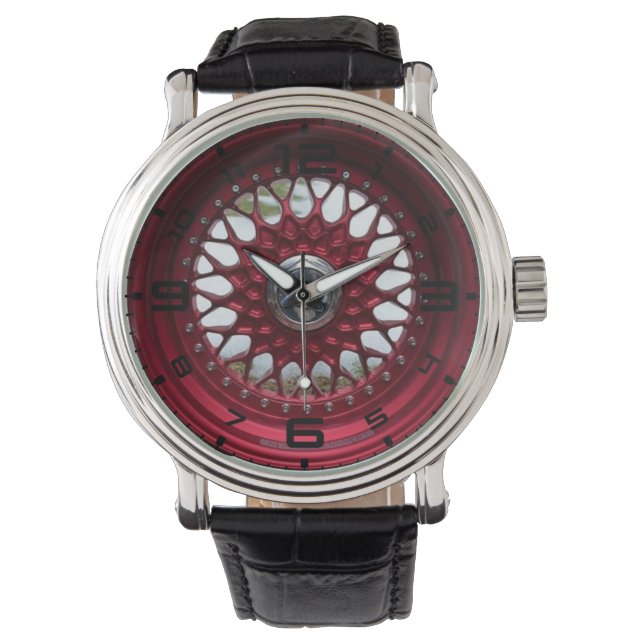 Red Mesh Wheels Montre Homme (devant)