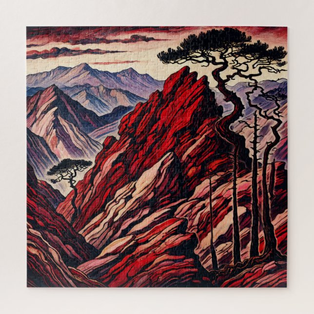 Red Mountain 600 Piece Puzzle (Vertical)