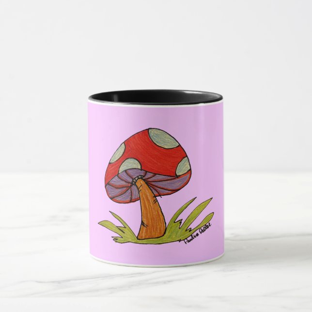 Red Mushroom Coffee Mug (Centre)