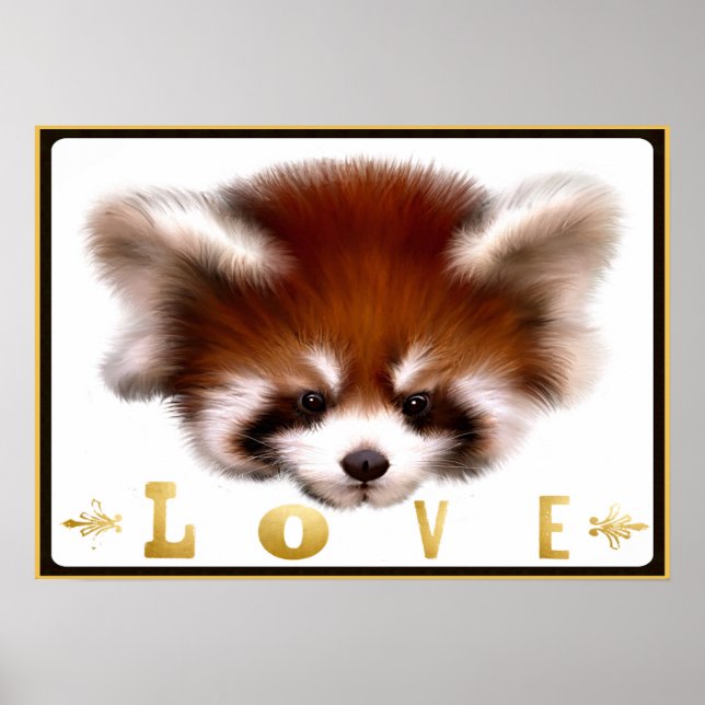 Red Panda Love Poster Art (Devant)
