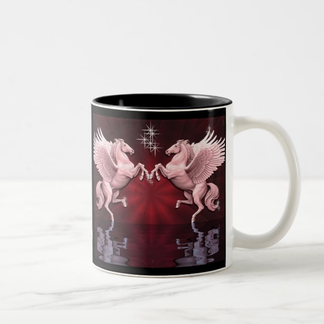 Red Pegasus Réflexions Café Mug (Droit)