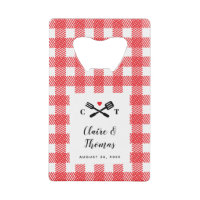 Red Picnic Plaid Cloth I Do BBQ Invitation