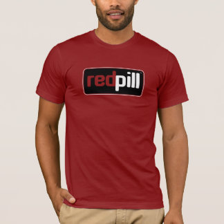 Red Pill™ Text Black Logo Bella Canvas T-Shirt