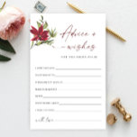 Red Poinsettia nuptiale de Noël Conseils et émotio<br><div class="desc">Elégante carte de conseil en vol d'hiver bleu Dusty. Personnalisez avec la mariée le nom et la date de la douche. Pour plus de personnalisation,  cliquez sur le lien "customiser plus loin". Si vous avez besoin d'aide,  contactez-moi s'il vous plaît.</div>