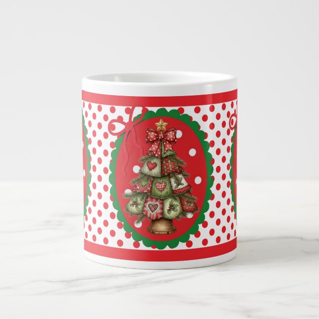 Red Polka Dots Mug (Devant)