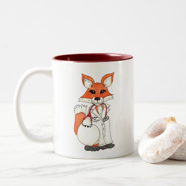 Red Rocks Fox Mug (Avec donut)