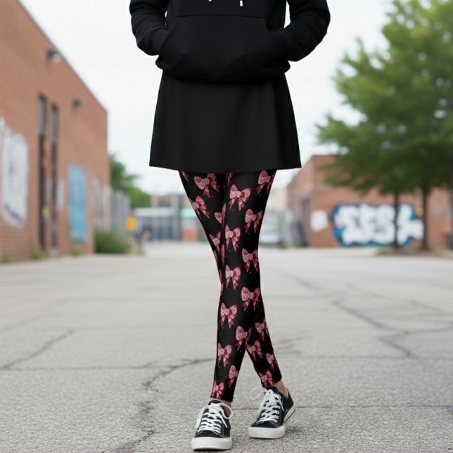 Red Rose Bows Leggings (Créateur téléchargé)
