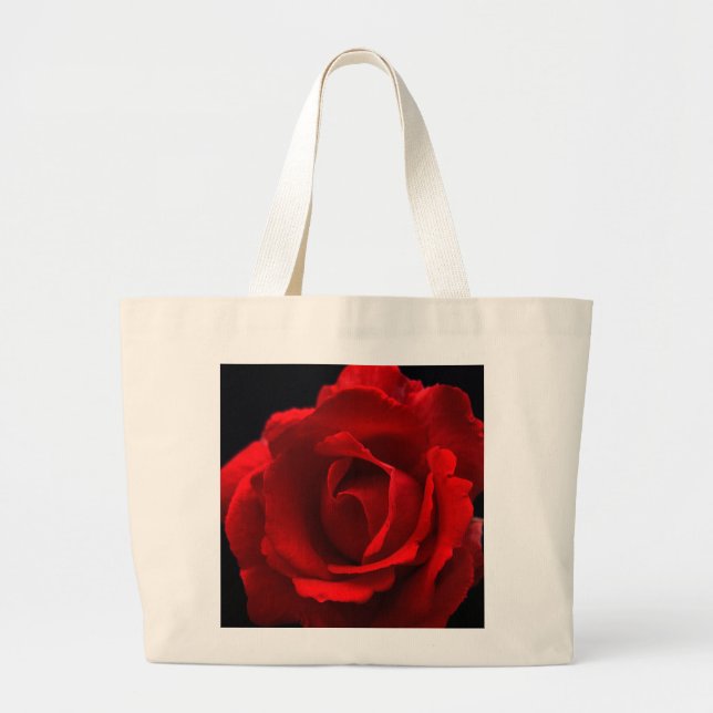 Red Rose jtcn Large Tote Bag (Devant)