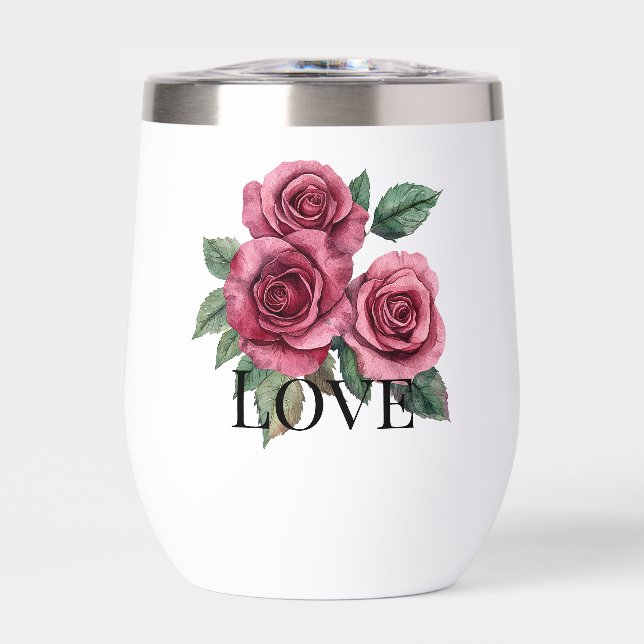 Red Roses Floral Love Mariage (Avant)