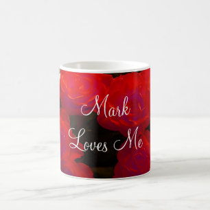 Red Roses Valentine I Mug - Personnalisable