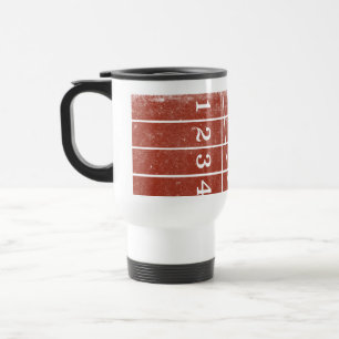 Red Runtrack Style déprimé Voyage Mug