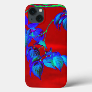 Red Sky Blue Feuilles iPad Mini coque