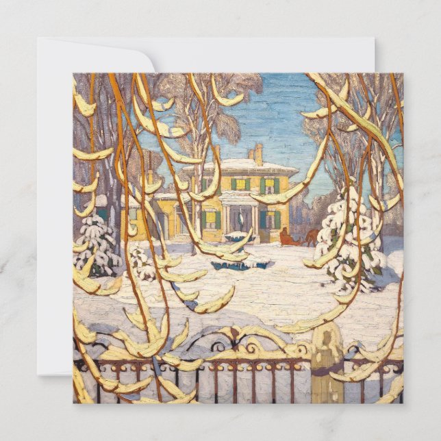 Red Sleigh House, hiver | Lawrence Harris | (Devant)