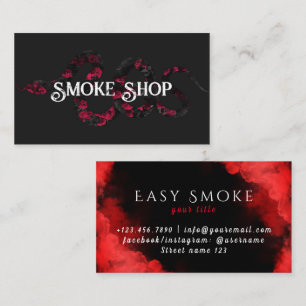 Red Snake Smoke Shop Vape Carte de visite