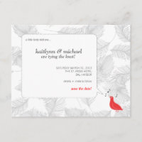 Red Songbird Enregistrer la carte de date