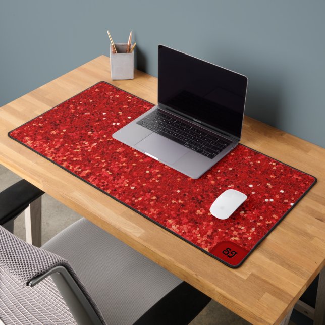 Red sparkling glitter pattern (Bureau 2)