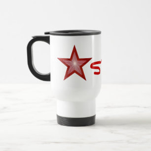Red Star 'STAR!' tasse de voyage blanc