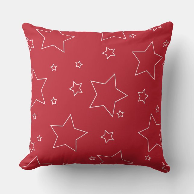Red Stars 4 juillet Coussin (Recto)