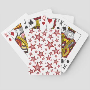 Red Stars White cartes à jouer