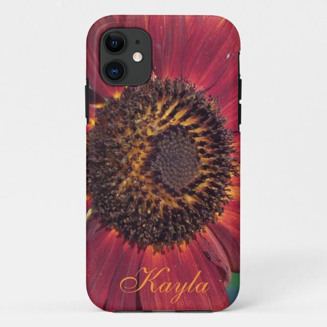 Red Sunflower iPhone 5 Coque *personnaliser* (Dos)