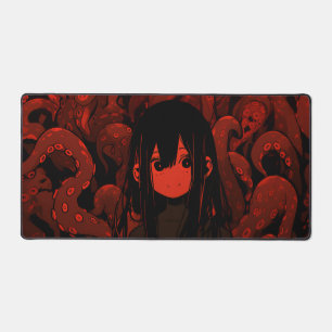 Red Tentacle Horror Anime Girl