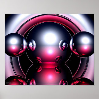 Red Three D Poster de travail de l'ordinateur