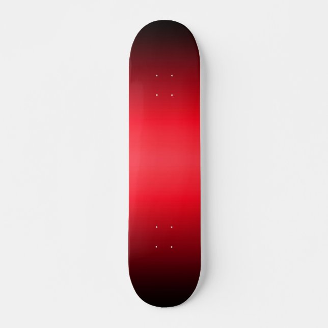 Red to Black Gradient Skateboard (Devant)