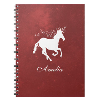 Red Unicorn Carnet personnalisé