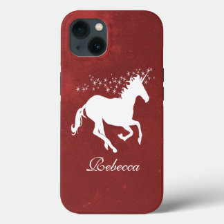 Red Unicorn Personnalisé Coque-Mate coque iphone