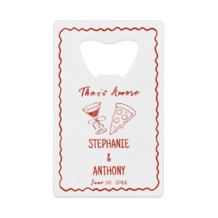 Red Whimsical Frame That's Amore Italien Mariage