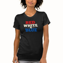 Red, White, and Blue | 4th of July Tshirt for Her