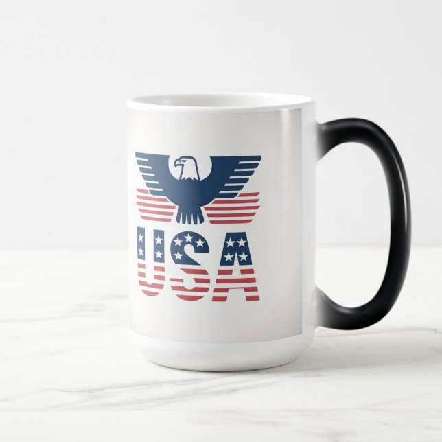 Red White Blue Morphing USA Mug (Droite)