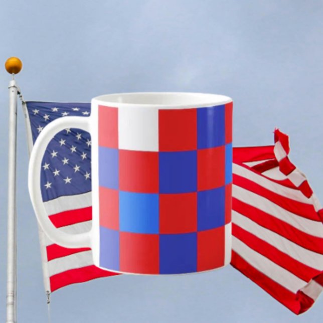 Red, White & Bold – Independence Day Coffee Mug (Créateur téléchargé)