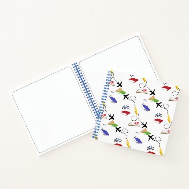 Red Yellow Blue Airplane Travel Book Journal (Intérieur)