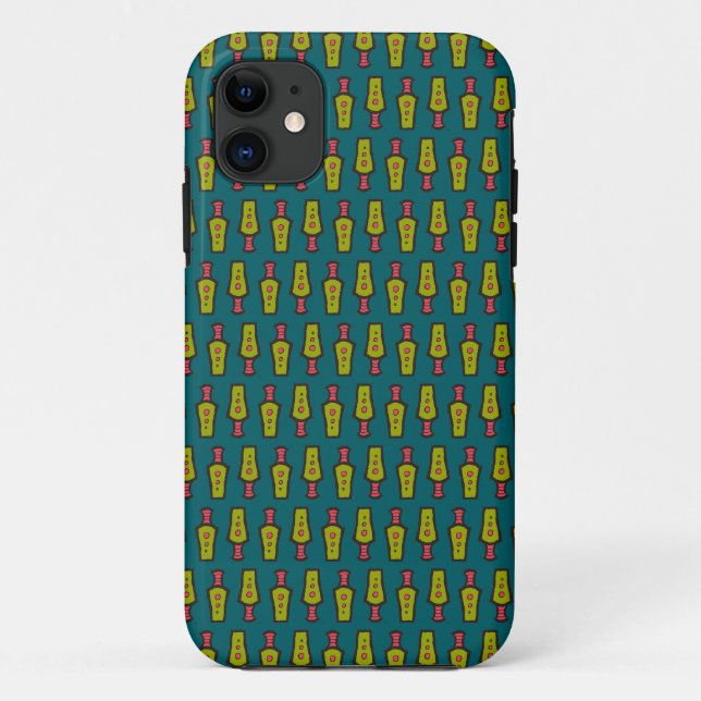 Red Yellow Turquoise Tribal : Coque iPhone 5/5s (Dos)