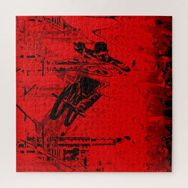 Red Zone - BMX Street Rider Jigsaw Puzzle (Vertical)